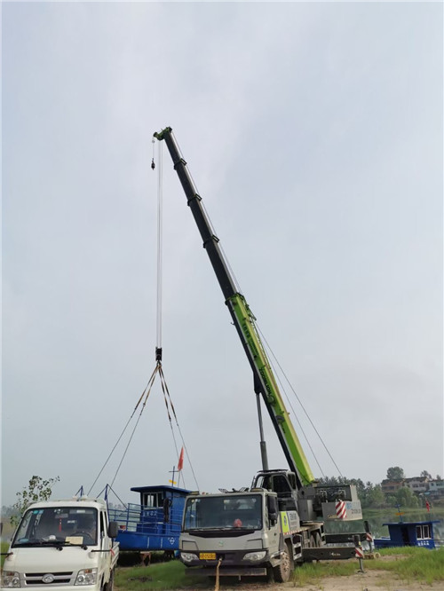 辽阳县桥梁建设吊装案例